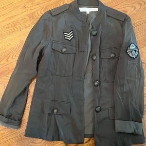 Guess Military Style Gray Blazer